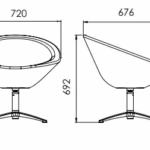 Medidas Dolce Base Giratória