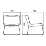 Medidas Opus Lounge Trapezoidal